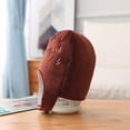 thumbnail image 6 of BQBQERT Cartoon Headgear Hat Novelty Plush Chocolate Hat Windproof Cap for World Football Day International Basketball Day, 6 of 20