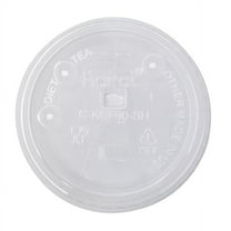 Karat PET Plastic Strawless Sipper Lid for 12-22 oz. Paper Cold Cup - 1,000 ct