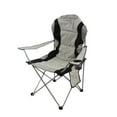 thumbnail image 3 of Silla de camping Silla de camping resistente Silla con brazos para ocio Senderismo Mochilero Gris, 3 of 8