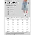 thumbnail image 5 of EMMIOL Women's Summer Trendy Baggy Denim Shorts Y2K Wide Leg Jean Jorts, Knee Length Loose Fit Jean Shorts, 5 of 7