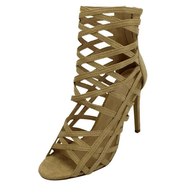 wide width caged heels