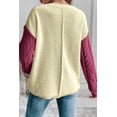 thumbnail image 3 of FOLUNSI Chic Rose Tan Sweater - Drop Shoulder, Cozy Warmth!, 3 of 8
