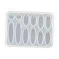 thumbnail image 1 of Earrings Pendants Mould Portable DIY Silicone Model for Party Supplies Key Chain Long Oval, 1 of 8