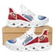 thumbnail image 1 of Hermosas zapatillas deportivas azules "I Love Congo" para mujer, de moda, con punta redonda, resistentes a la suciedad y con diseño personalizado., 1 of 6