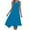 Dark Blue, variant on EINCcm Women's Casual Summer Dress Sleeveless Crewneck Dress Handkerchief Hem Midi Tank Dresses Beach Long Dress