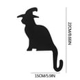 Fridja Halloween Black Cat Door Corner Sign Cat Silhouette Black Cat