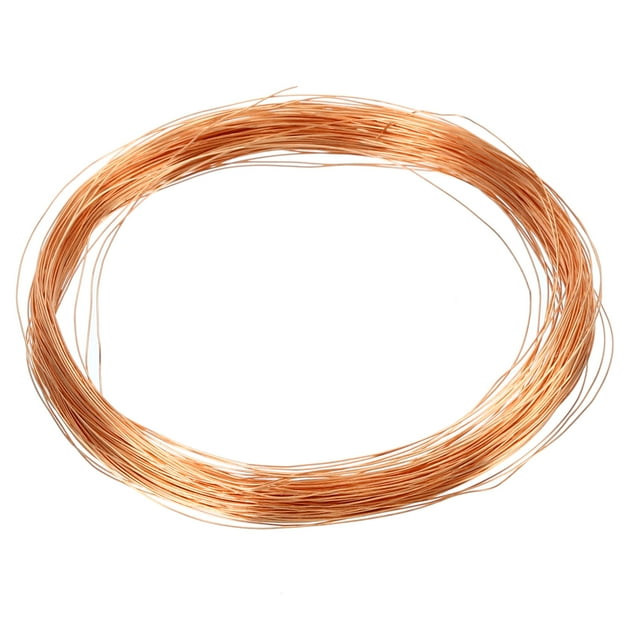 Unique Bargains Soft Copper Wire, 32Gauge/0.2mm Diameter 25m/82ft Spool Craft Wire