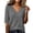Gray, variant on Kamentoy Fall Sweaters for Women Lightweight Knit V Neck Elbow Sleeve Tops Thin Pullover Sweater Shirt Tunic Casual Blouse