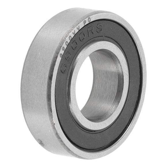Rodamientos de bolas de ranura profunda Unique Bargains 6900VV P0 10x22x6mm Lubricados con doble sello de goma tono negro plateado para ruedas de scooter y patineta