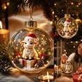 thumbnail image 4 of Light Up Sheep Christmas Ornament, 3.9 Inch Mini Story Ball with Holiday Scene for Tree Window Mantel Seasonal Decor, 4 of 6