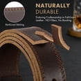 thumbnail image 4 of JASGOOD Men's Full Grain Leather Belt, 1.4" Wide Leather Belt with Scratch-Resistant Pin Buckle for Jeans & Khakis, 4 of 7