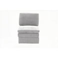 thumbnail image 2 of Modern Plush Armless Chair Sectional Sofa in Granite Morgan Fabric (26"x33"x35"H) for Living Room, 2 of 7