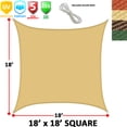 thumbnail image 1 of Modern Home Abat-jour de Voile Carré (18' de Côté), 1 of 2