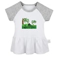 thumbnail image 1 of Nature Jungle Pattern Dresses For Baby, Newborn Babies Skirts, Infant Princess Dress, 0-24M Kids Graphic Clothes (Gray Raglan Dresses, 18-24 Months), 1 of 4