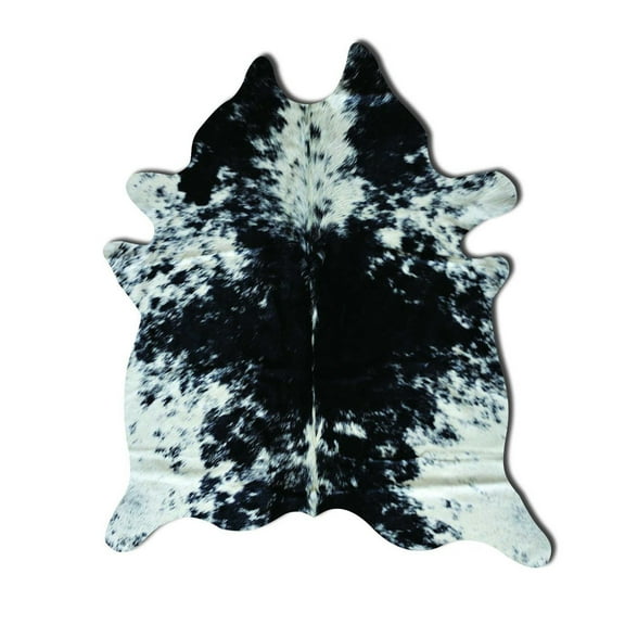 72" X 84" Salt & Pepper Black White Cowhide - Rug
