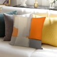 thumbnail image 7 of Orange And Grey Abstract Art Artwork Pillow Covers,Orange And Grey Abstract Art Artwork Throw Pillow Covers 24"×24" ,Living Room Sofa Couch Pillow Covers,Decorative Pillow Covers, 7 of 7