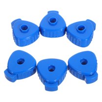 HOOWIFFY Quick Cymbal Hardware Nuts Blue Plastic for Drum Accessory 6Pcs
