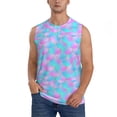 thumbnail image 3 of Uemuo Purple Dragon Scales Pattern Men's Sleeveless T-Shirt,Muscle Athletic Tank Top, Moisture-wicking Quick-dry Breathable Classic Tee Top for Gym Run Outdoor Sports-X-Large, 3 of 8