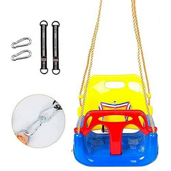 Swing 3 in 1 Seat Hanging Swing Set for Playground Swing Set Full Bucket