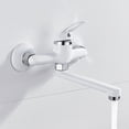 thumbnail image 4 of Wall Mount Kitchen Faucet  Rotatable Single Brass Handle Faucet With 7CM Spout, 4 of 9