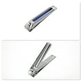 thumbnail image 5 of Unique Bargains 1 Pc Durable Vertical Pattern Nail Clippers Toenail Clippers Blue, 5 of 7