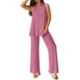 thumbnail image 1 of Conjunto Deportivo PRETTYGARDEN 2 Piezas Top Suelto y Pantalón XXL Rosa, 1 of 8