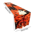 thumbnail image 3 of Hvmvliv 12x71 Inch Halloween Table Runner with Large Bow Decoration for Hallows Eve Holiday Kitchen Dining Table Party Decor Multicolor, 3 of 6