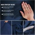 thumbnail image 5 of SHANNA Stretch Velvet Sofa Slipcover Thick Armless Sofa Bed Cover Futon Slipcover Protector, Navy Blue, 5 of 8