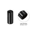 thumbnail image 2 of 13mm Rubber Pool Tip Cover Pool Cue Stick Tip Protector for Billiard Club Snooker Head Guard, Black, 5 Pack, 2 of 6