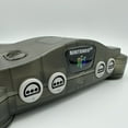 thumbnail image 3 of NINTENDO 64 CONSOLE Pre-Owned Authentic Nintendo 64 N64 Translucent Clear Grey Region Free USA&JP, 3 of 4
