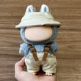 thumbnail image 3 of 17cm Doll Outfit Set for Lububu  Fashion Trendy Clothes for Vinyl Doll Change Small Dog Winter Coat, Warm Plaid Hoodie for Chihuahuas and Puppies, 3 of 9
