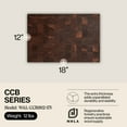 thumbnail image 2 of John Boos CCB Reversible Wood Chopping Board, 18" x 12" x 1 3/4", Walnut, 2 of 11