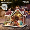 thumbnail image 2 of Miniature House Kit, Mini House Building Kit with Furniture, DIY Miniature Kit for Adults Teen, Dollhouse Kit for Birthday Christmas, Warm Christmas Lodge, 2 of 6