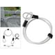 thumbnail image 4 of Cable de acero recubierto de seguridad de 1,2 m con doble bucle, resistente, para escalera de barco blanco, 4 of 8