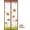 Flower brown, variant on Door Mesh Screen with Magnet, Fly Hanging Temporary Magic Patio Heavy Duty Front Back Screen Magnetic Closure, Portable French Net for Door to Keep Bugs Out Doorway Curtain 35x83 in
