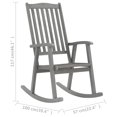 thumbnail image 3 of vidaXL Rocking Chair Outdoor Patio Rocking Chair for Garden Solid Wood Acacia, 3 of 15