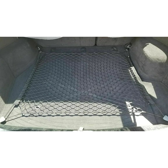 EACCESSORIES EA Rear Trunk Organizer Cargo Net for BMW 3-Series 2000-2019 – Floor Style Cargo Net for Wagon – Premium Mesh Car Trunk Organizer Vehicle Carrier Storage – Compatible with BMW 3-Series