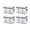 I5-C-4pcs, variant on 8pcs,Clear Storage Box with Hinged Lid Stuffed Animal Storage PVC Organizer Bag Doll Storage Container Dustproof Box with Carrying Handle Large Pvc Organizer Box For Clothes Moving Storage