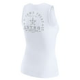 thumbnail image 3 of Women's WEAR by Erin Andrews White Houston Astros Rib-Knit Henley Tank Top, 3 of 5