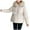 Beige, variant on IROINNID Women's Winter Warm Mid-Length Coat Solid Color Parka Long Sleeve Outwear, Beige