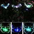 thumbnail image 3 of Luz Solar Para Jardín, 7 Colores Que Cambian De Mariposa, Luz Led De Estaca Solar Para Patio, Macizo De Flores 3 Uds. Methold HA035902-00, 3 of 6