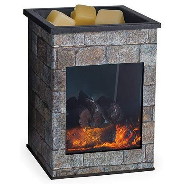 CANDLE WARMERS ETC. Fireplace Illumination Fragrance Warmer LightUp