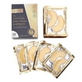 thumbnail image 2 of 20 Pairs Under Eye Patches Moisturizing Wrinkle Removal Golden Under Eye Mask for Dark Circles Puffiness, 2 of 5