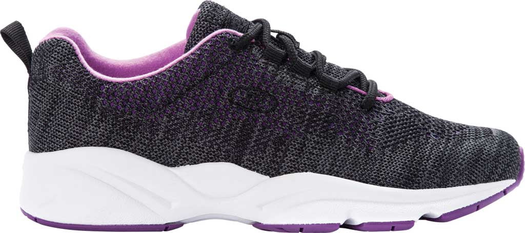 Propét Women's Stability Fly Sneaker, Black, 9 Wide