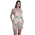 thumbnail image 1 of Moomaya Hauts de Sommeil à Manches Courtes pour Femmes Ensemble Court Imprimé Pyjamas pour Femmes Vêtements de Nuit, 1 of 6