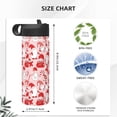 thumbnail image 4 of Sikiie Gnome Merry Christmas Print 18OZ Insulated Straw Cup, Portable Leak-proof Sports Water Bottle, Stainless Steel Water Cup Suitable for Home and Outdoor, 4 of 8