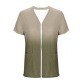 thumbnail image 2 of Camiseta de Cuello Redondo de Color Sólido Casual de Ajuste Suelto con Poliéster Suave, Camiseta de Verano para Uso Diario en Casa O Trabajo, 2 of 6