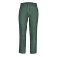 thumbnail image 4 of Puntoco Pantalones de traje casuales con botones y bolsillos con estampado de rayas rectas para hombre, 4 of 5