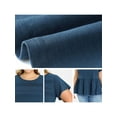 thumbnail image 6 of GRACE & GRANDEUR Women's Plus Size Babydoll Peplum Tops Pleated Front Ruffle Sleeve Crew Neck Flowy Casual Trendy Summer Blouses 1X Dark Blue, 6 of 7
