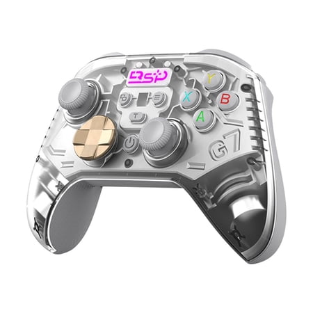 KRONDO G7 Bluetooth Game Controller - Hall Trigger & Rocker, 1000Hz Wireless/2.4G Pro Gamepad w/No-Drift Sticks, Micro-Switches & Dual Rumble For /PC/Android